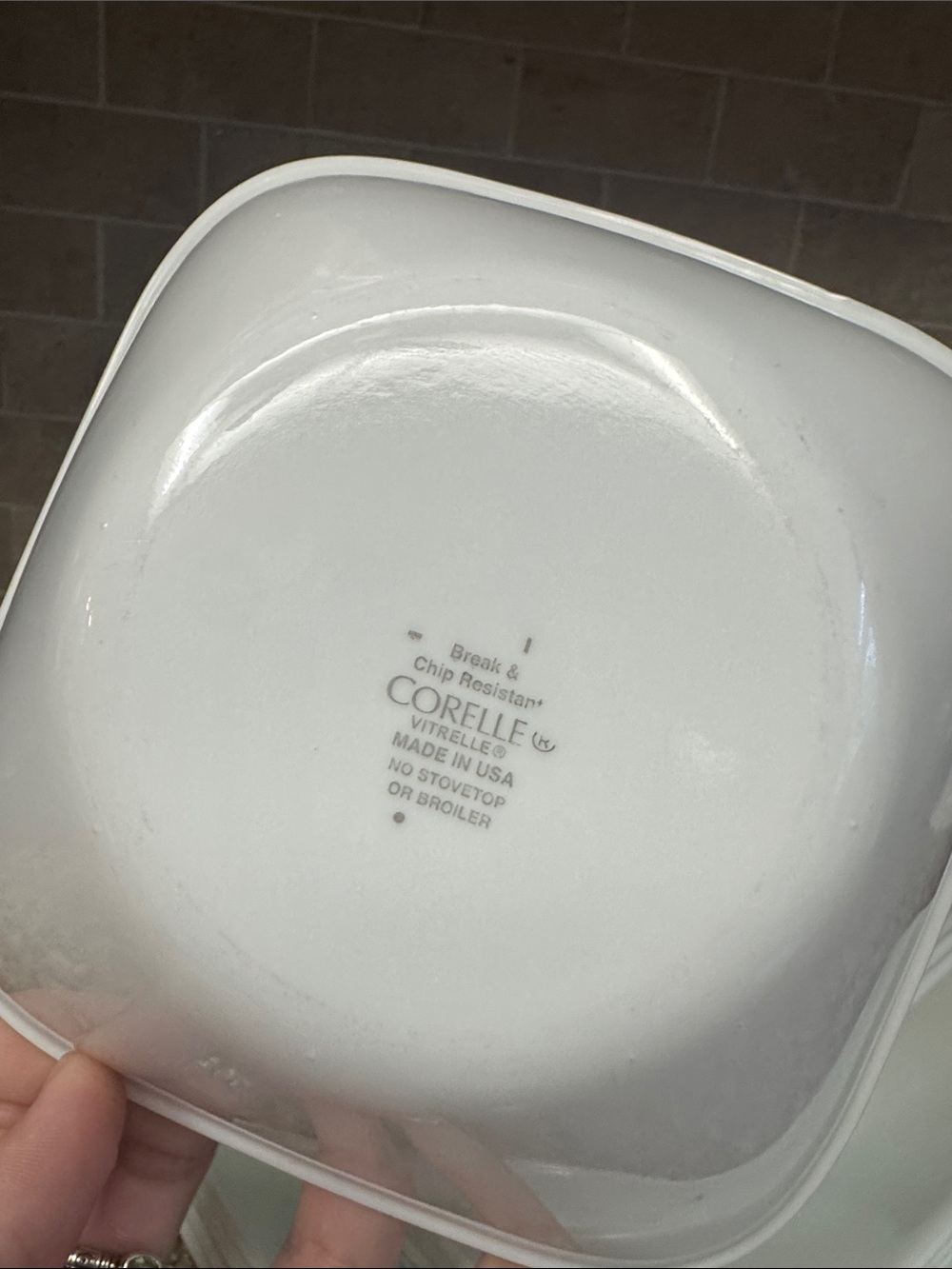 Corelle Vivid White Square Dinnerware Set of 12 for 4 Persons - Picture 2 of 2